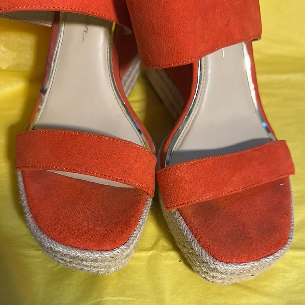 Jessica Simpson Red Espadrille Woven Sole - Picture 5 of 6